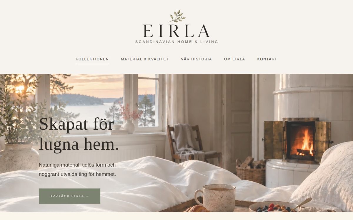 EIRLA &mdash; startsidan p&aring; eirla.se